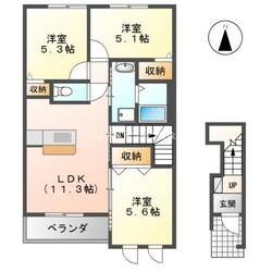 メゾン・コスモス壱番館の物件間取画像